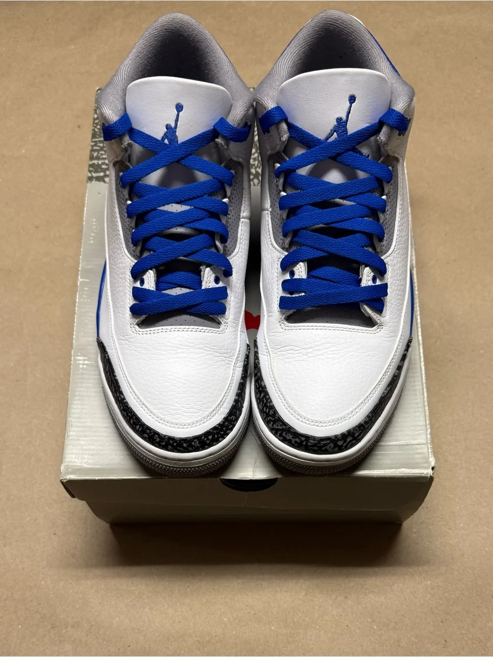 Nike Air Jordan 3 III Retro Racer Blue Mens size 10.5 Basketball shoes Rare!
